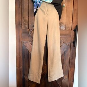 RACHEL Rachel Roy Beige Wide-Leg Trousers